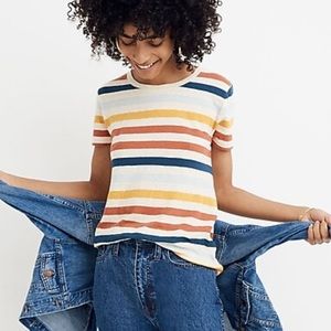 Madewell Lo-fi Shrunken Tee in Jay Stripe